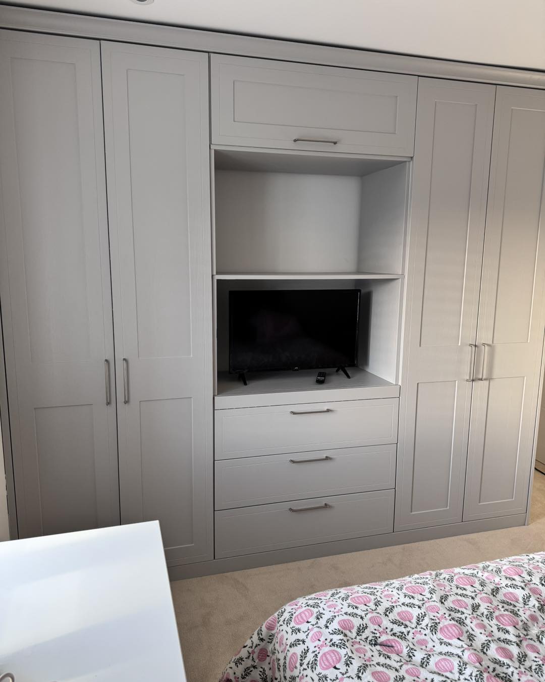 Premium custom wardrobe construction finish inside a Cardiff City period property