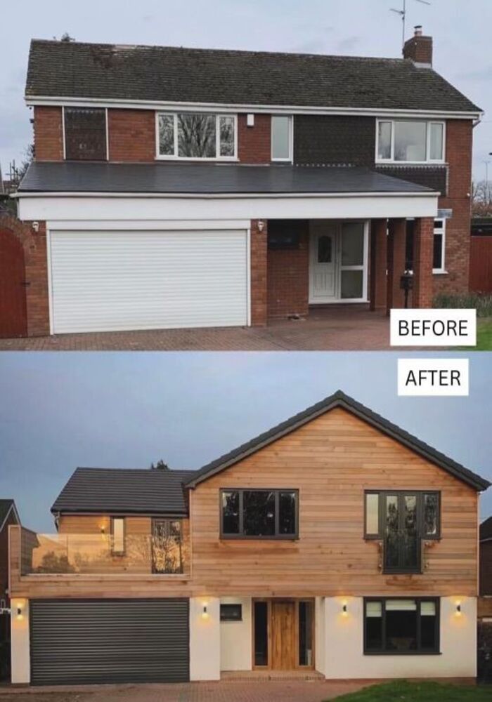 House exterior with garage extension — Cardiff & Caerphilly Construction