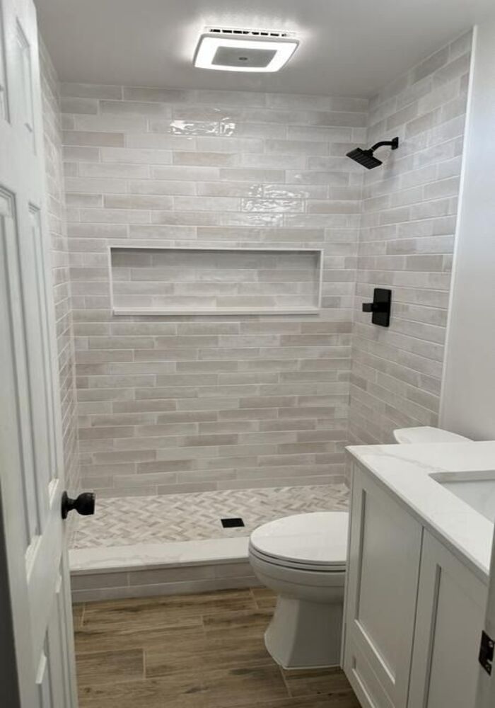 Tiled shower room — Cardiff & Caerphilly Construction