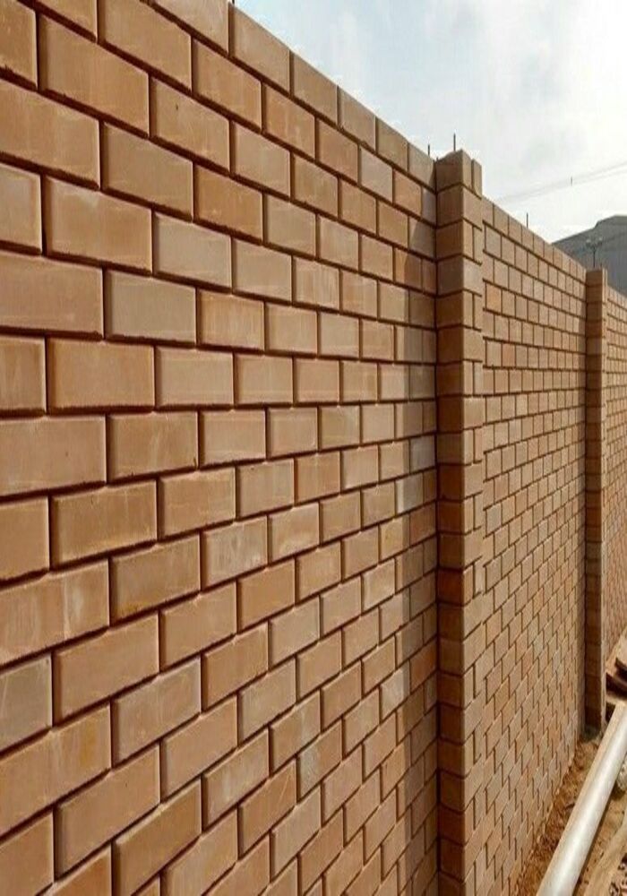 New red brick garden wall — Cardiff & Caerphilly Construction